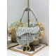 Mirror Quality Replica Dior Saddle Oblique Embroidered Shoulder Bag in Gray Knockoff