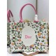 Premium Replica Dior Multicolored Book Tote Bag with Daisy Garden Embroidery and Pink Handle Fake Mirror Quality Replica Dior Multicolored Book Tote Bag with Daisy Garden Embroidery and Pink Handle Knockoff