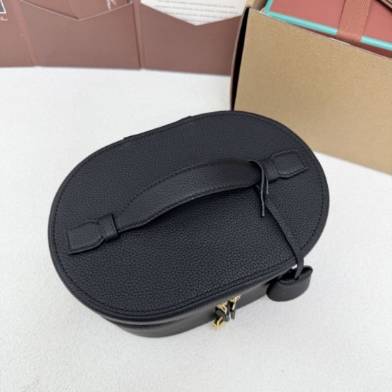 Mirror Quality Replica Loro Piana Extra Vanity Case Bag in Black Knockoff