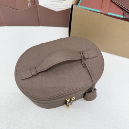 Mirror Quality Replica Loro Piana Extra Vanity Case in Rocky Ash Knockoff