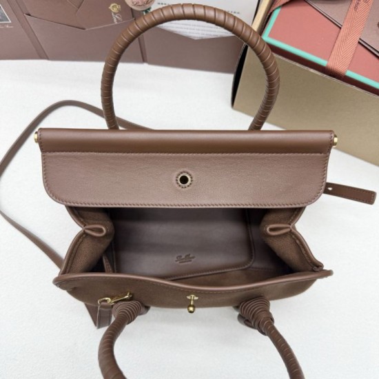 Mirror Quality Replica Loro Piana Loom Tote Bag L25/L32 Brown Knockoff