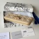 Mirror Quality Replica Dior Lady Dior Voyageur Zip Around Wallet Apricot Knockoff