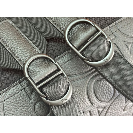 Mirror Quality Replica Dior Rider Backpack with Oblique Zip Black Knockoff