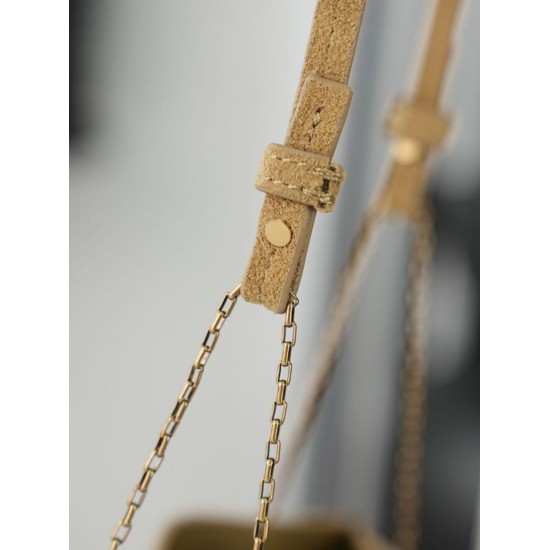 Premium Replica YSL Saint Laurent Pochon Bucket Bag Brown Fake Mirror Quality Replica YSL Saint Laurent Pochon Bucket Bag Brown Knockoff