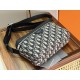 Mirror Quality Replica Dior Rider Shoulder Bag with Oblique Zip Blue Knockoff