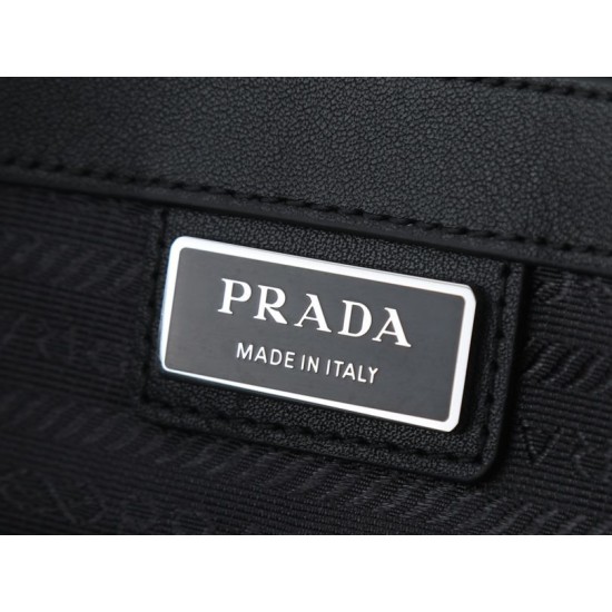 Mirror Quality Replica Prada Saffiano Leather Tote Bag 2VG039 Black Knockoff