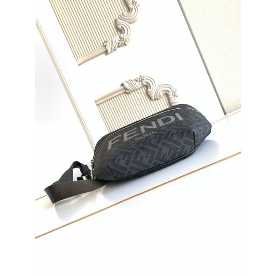 Mirror Quality Replica Fendi FF Fabric Bum Bag Knockoff