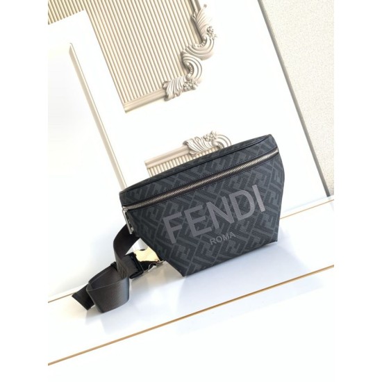 Mirror Quality Replica Fendi FF Fabric Bum Bag Knockoff