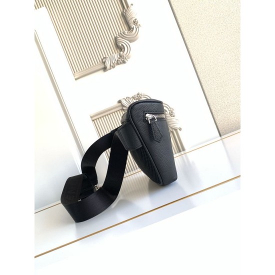 Mirror Quality Replica Fendi FF Fabric Bum Bag Black Knockoff