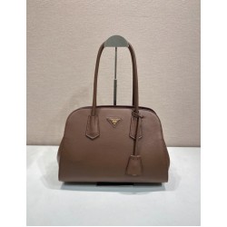 Mirror Quality Replica Prada Palisander Tote Bag 1BG606 Brown Knockoff