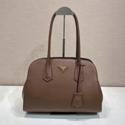 Mirror Quality Replica Prada Palisander Tote Bag 1BG606 Brown Knockoff