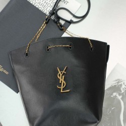 1:1 Replica YSL Saint Laurent Pochon Bucket Bag Black