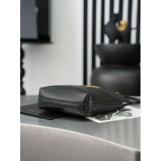Top Replica YSL Saint Laurent Pochon Bucket Bag Black 1:1 Replica YSL Saint Laurent Pochon Bucket Bag Black