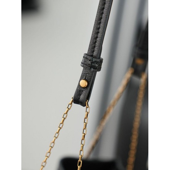 Top Replica YSL Saint Laurent Pochon Bucket Bag Black 1:1 Replica YSL Saint Laurent Pochon Bucket Bag Black