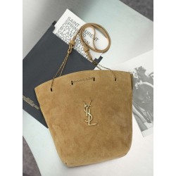 1:1 Replica YSL Saint Laurent Pochon Bucket Bag Brown