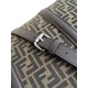 1:1 Replica Fendi FF Jacquard Tote Shopper Bag Brown