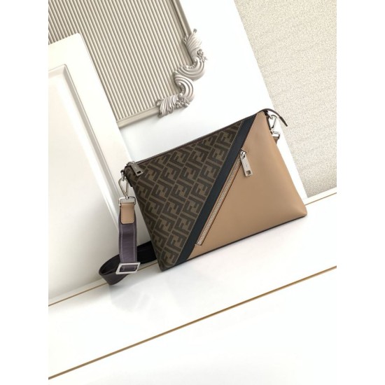 Top Replica Fendi Diagonal FF Logo Crossbody Bag 1:1 Replica Fendi Diagonal FF Logo Crossbody Bag