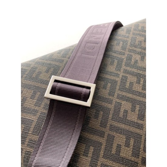 Top Replica Fendi Diagonal FF Logo Crossbody Bag 1:1 Replica Fendi Diagonal FF Logo Crossbody Bag