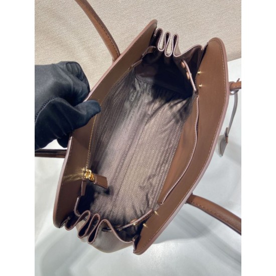 1:1 Replica Prada Palisander Tote Bag 1BG606 Brown