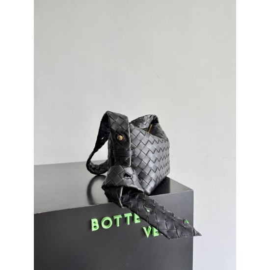 1:1 Replica Bottega Veneta Easy Hobo Shoulder Bag Black