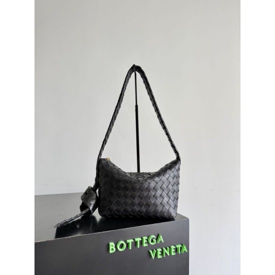 1:1 Replica Bottega Veneta Easy Hobo Shoulder Bag Black