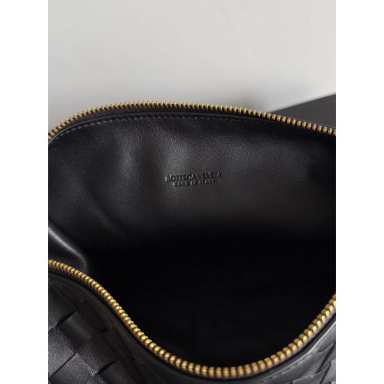 1:1 Replica Bottega Veneta Easy Hobo Shoulder Bag Black