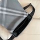 Top Replica Burberry Grid Crossbody Bag with Equestrian Logo Gray 1:1 Replica Burberry Grid Crossbody Bag with Equestrian Logo Gray