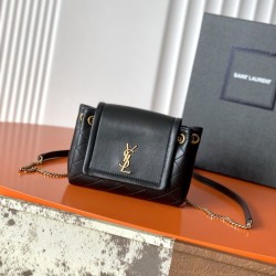 1:1 Replica YSL Saint Laurent Mini Nolita Crossbody Bag Black