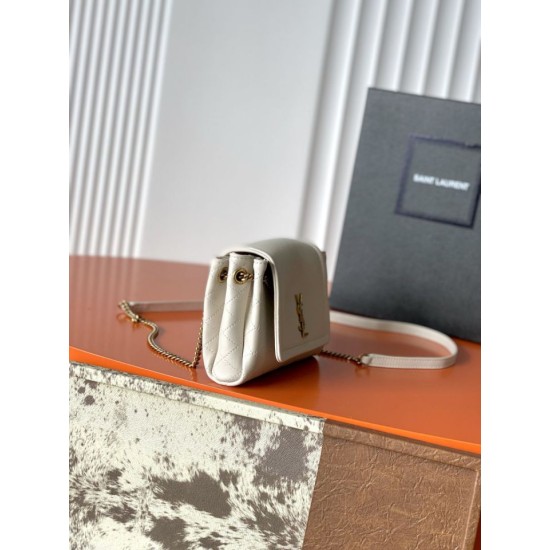 1:1 Replica YSL Saint Laurent Mini Nolita Crossbody Bag Beige