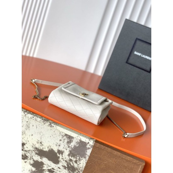 1:1 Replica YSL Saint Laurent Mini Nolita Crossbody Bag Beige