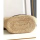 Replica Celine Medium Supple Celine Classic Panier Raffia And Calfskin 114342 Coffee