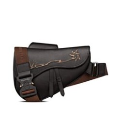 Replica Christian Dior Cactus Jack Dior Saddle Bag Black