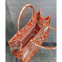 Fake Christian Dior Medium Dior Book Tote Orange Replica