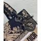 Fake Christian Dior Medium Lady D-Lite Bag Black Replica