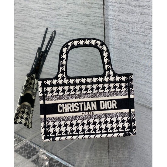Fake Christian Dior Mini Dior Book Tote Black Replica