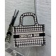 Fake Christian Dior Mini Dior Book Tote Black Replica