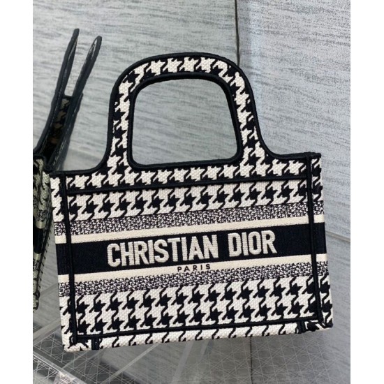 Fake Christian Dior Mini Dior Book Tote Black Replica