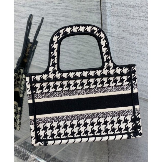 Fake Christian Dior Mini Dior Book Tote Black Replica