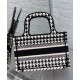 Fake Christian Dior Mini Dior Book Tote Black Replica