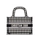 Fake Christian Dior Mini Dior Book Tote Black Replica