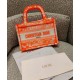 Fake Christian Dior Mini Dior Book Tote Orange Replica