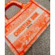 Fake Christian Dior Mini Dior Book Tote Orange Replica