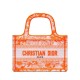 Fake Christian Dior Mini Dior Book Tote Orange Replica
