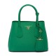 Replica Prada Double Saffiano Leather Mini Bag Green