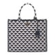 Fake Prada Large Prada Symbole Jacquard Fabric Handbag Blue Replica Replica Prada Large Prada Symbole Jacquard Fabric Handbag Blue