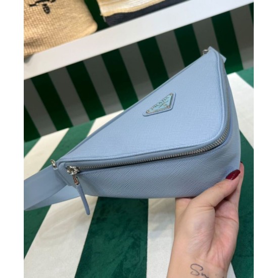 Replica Prada Saffiano Belt Bag Blue
