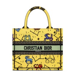 Replica Christian Dior Small Dior Book Tote Yellow