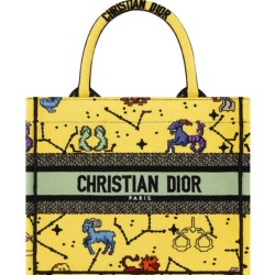 Replica Christian Dior Small Dior Book Tote Yellow