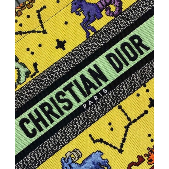 Replica Christian Dior Small Dior Book Tote Yellow