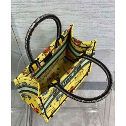 Replica Christian Dior Small Dior Book Tote Yellow